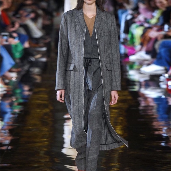 Stella McCartney Wool Herringbone Coat - Picture 2 of 8